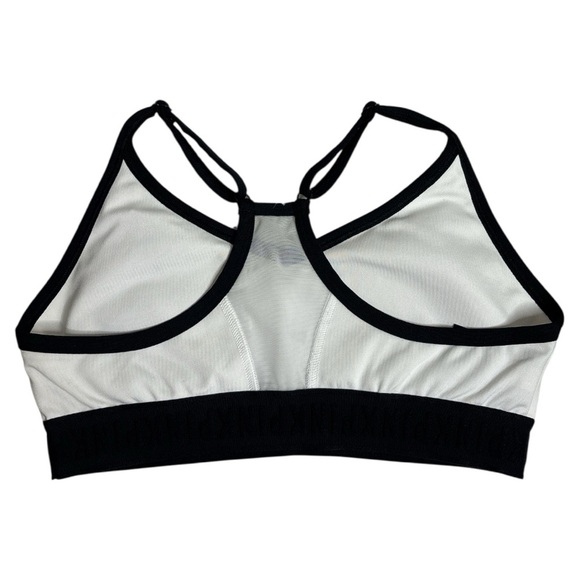 PINK Victoria's Secret White and Black Sleeveless Crop Top - Picture 5 of 5
